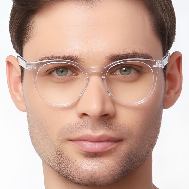Oval Purple Acetate Glasses #BS0420-0125