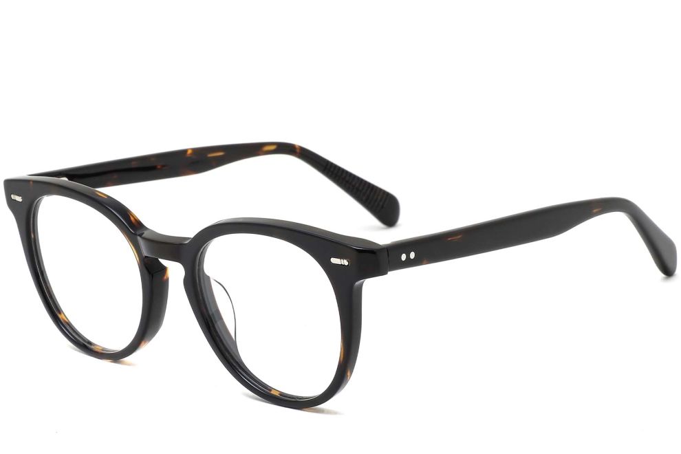 Ovale Schildpatt-Acetatbrille #BS0420-0126