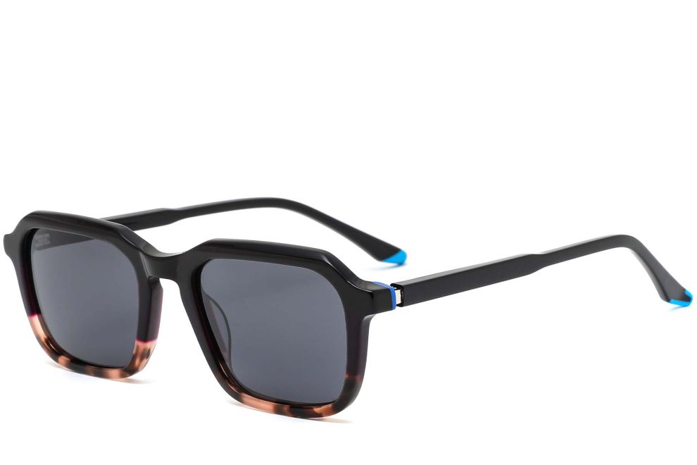 Rectangular Brown Acetate Sunglasses #BS0420-0161