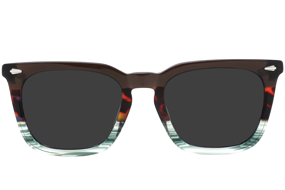 Rectangular Tortoiseshell Acetate Sunglasses #BS0420-0169