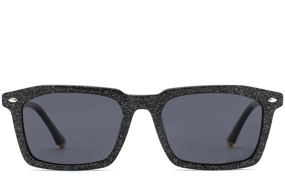 Gafas de sol de acetato con patrón rectangular #BS0420-0186