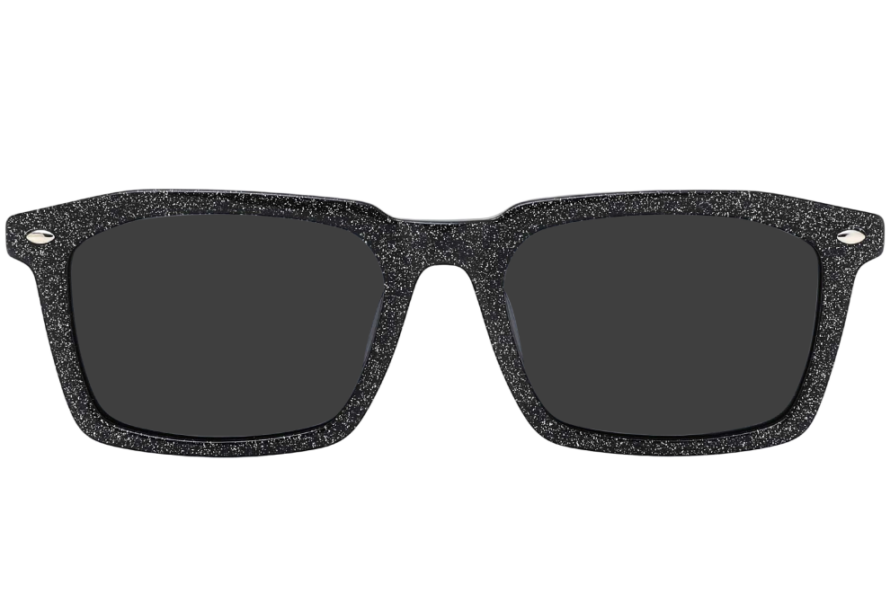 Rectangular Pattern Acetate Sunglasses #BS0420-0186