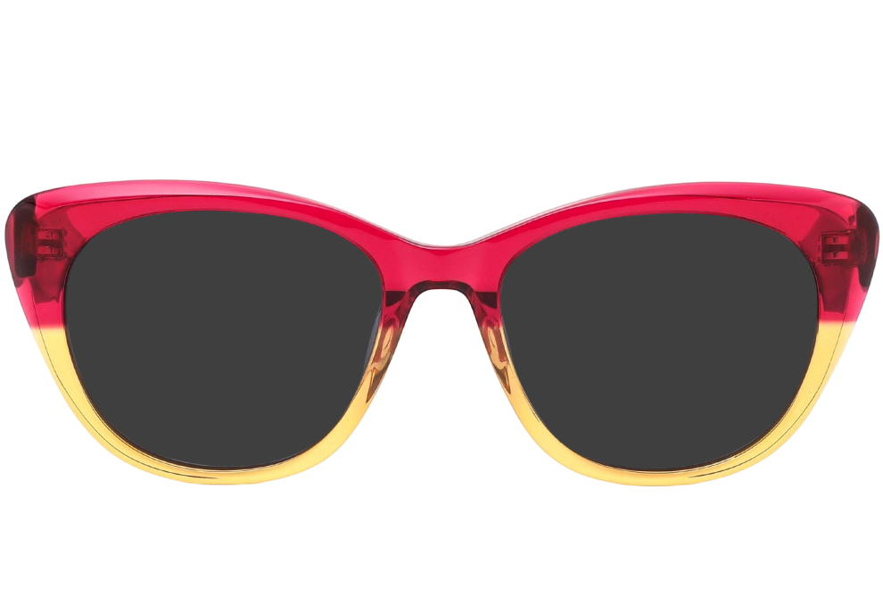 Butterfly Red Acetate Sunglasses #BS0420-0205