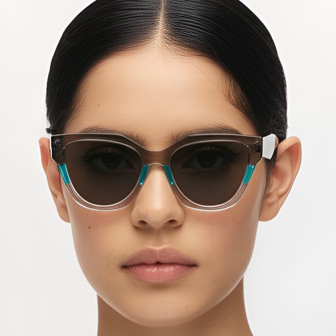 Gafas de sol de acetato verde mariposa #BS0420-0213