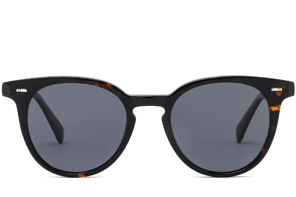 Runde Schildpatt-Acetat-Sonnenbrille #BS0420-0219