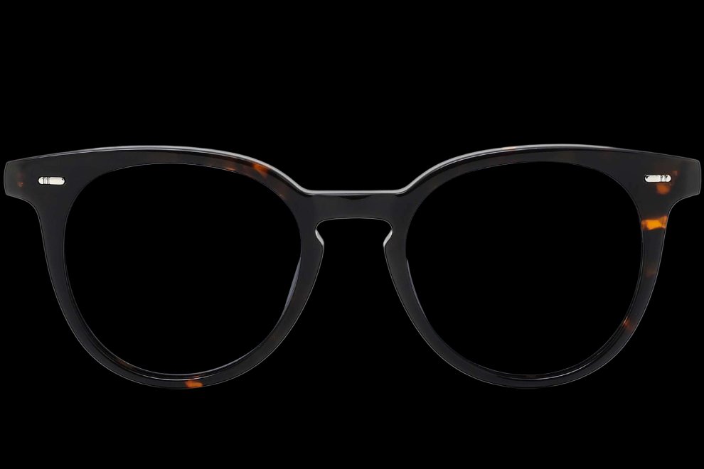 Gafas de sol redondas de acetato con montura de carey #BS0420-0219