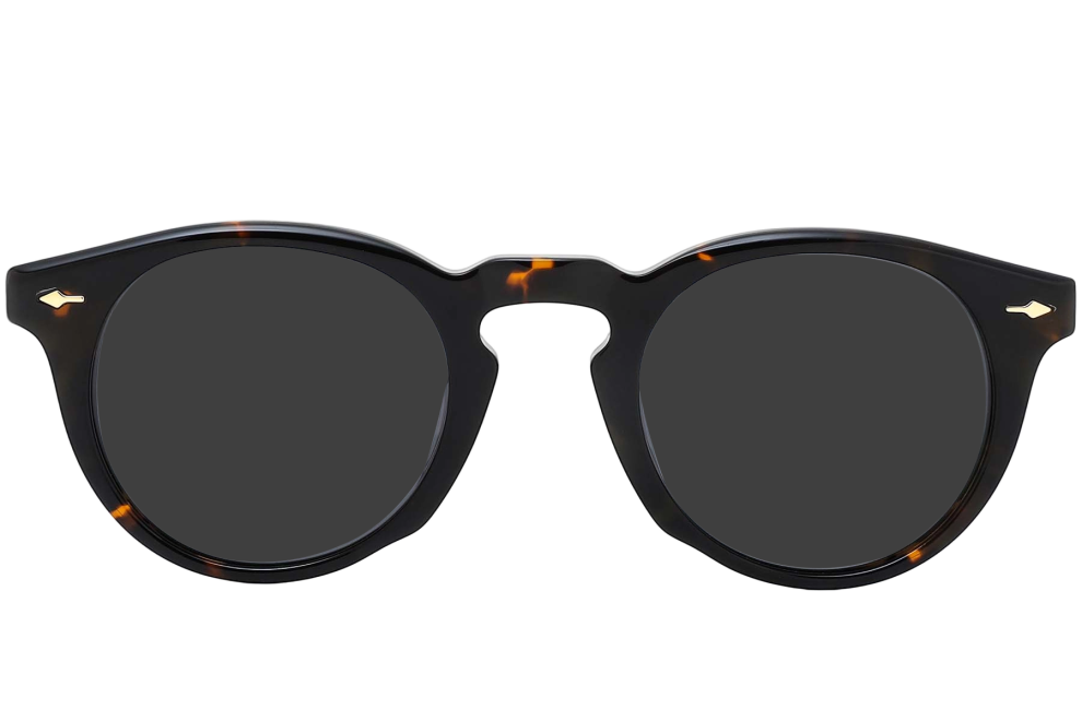 Round Tortoiseshell Acetate Sunglasses #BS0420-0224