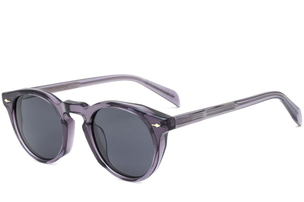 Round Purple Acetate Sunglasses #BS0420-0226