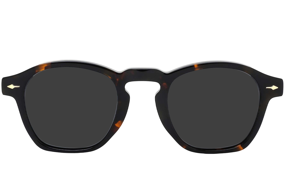 Rectangular Tortoiseshell Acetate Sunglasses #BS0420-0234