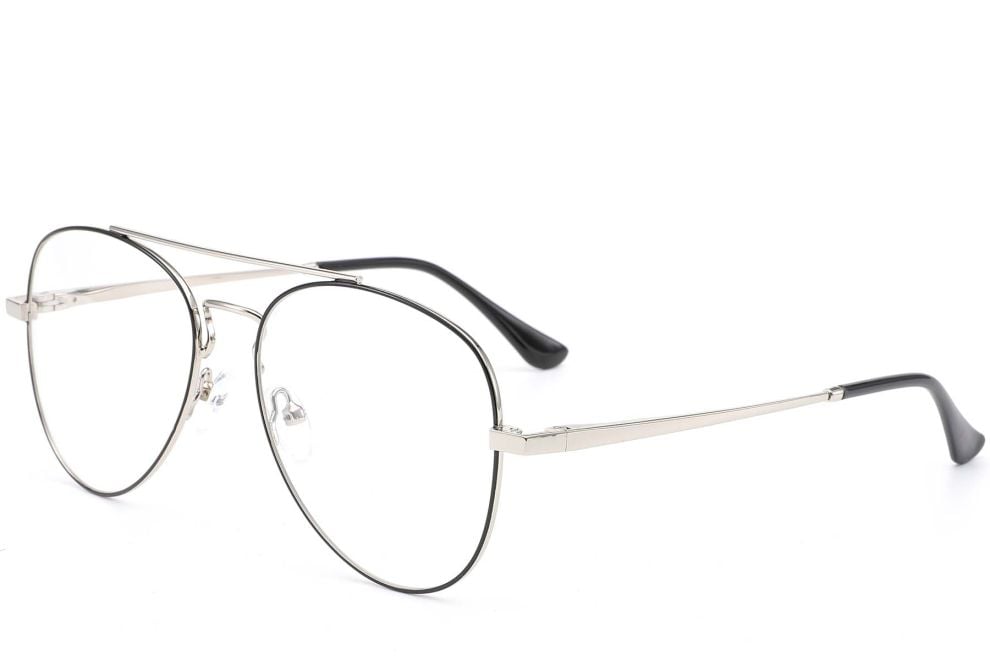 Aviator Black Metal Glasses #BS0420-0238