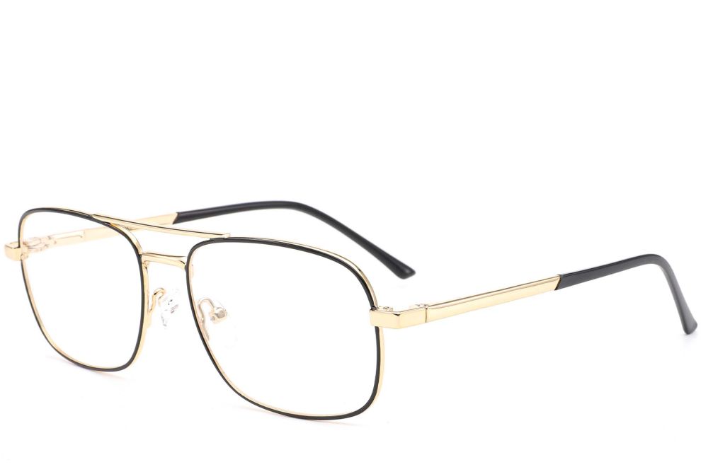 Gafas de aviador de metal dorado #BS0420-0259