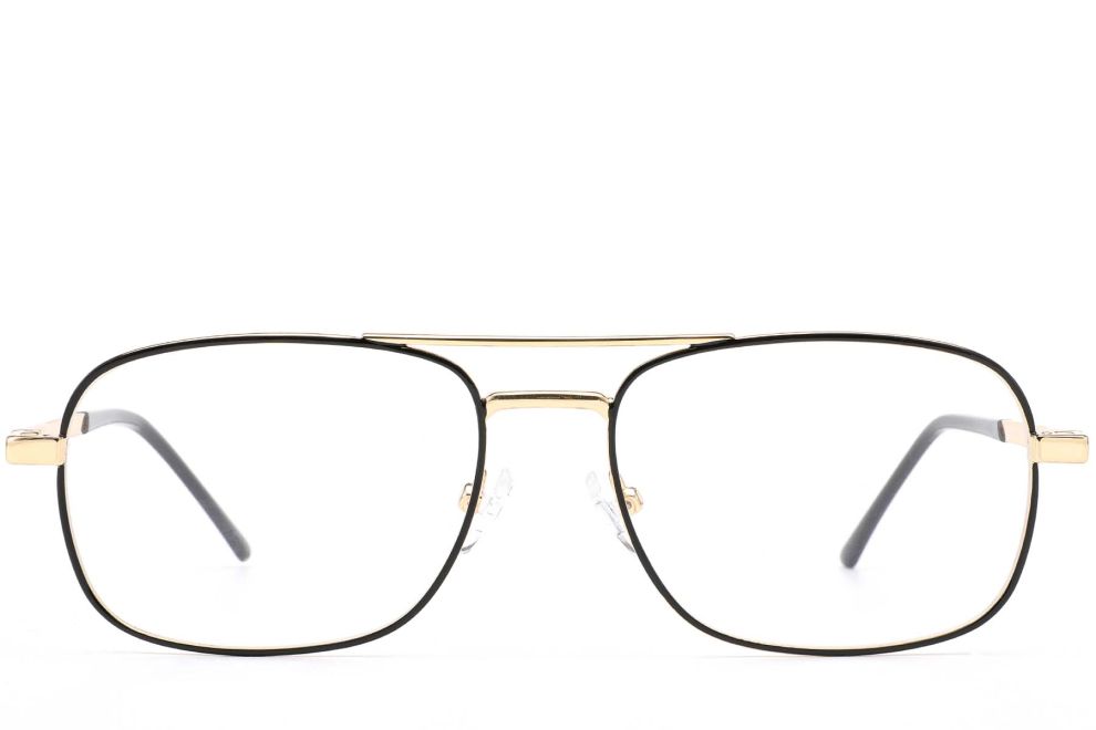 Gafas de aviador de metal dorado #BS0420-0259