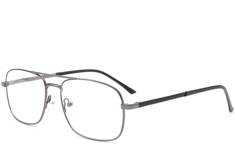 Aviator Grey Metal Glasses #BS0420-0261