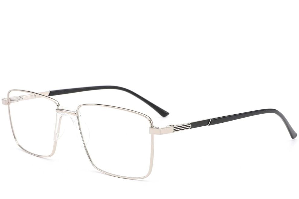 Rectangular Silver Metal Glasses #BS0420-0268