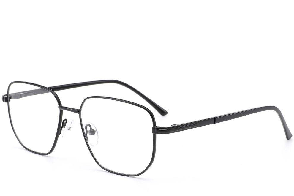 Gafas geométricas de metal negro #BS0420-0290