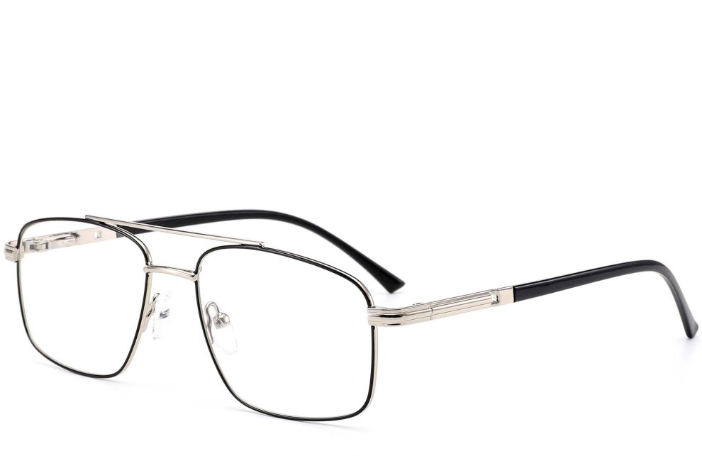 Aviator Silver Metal Glasses #BS0420-0292