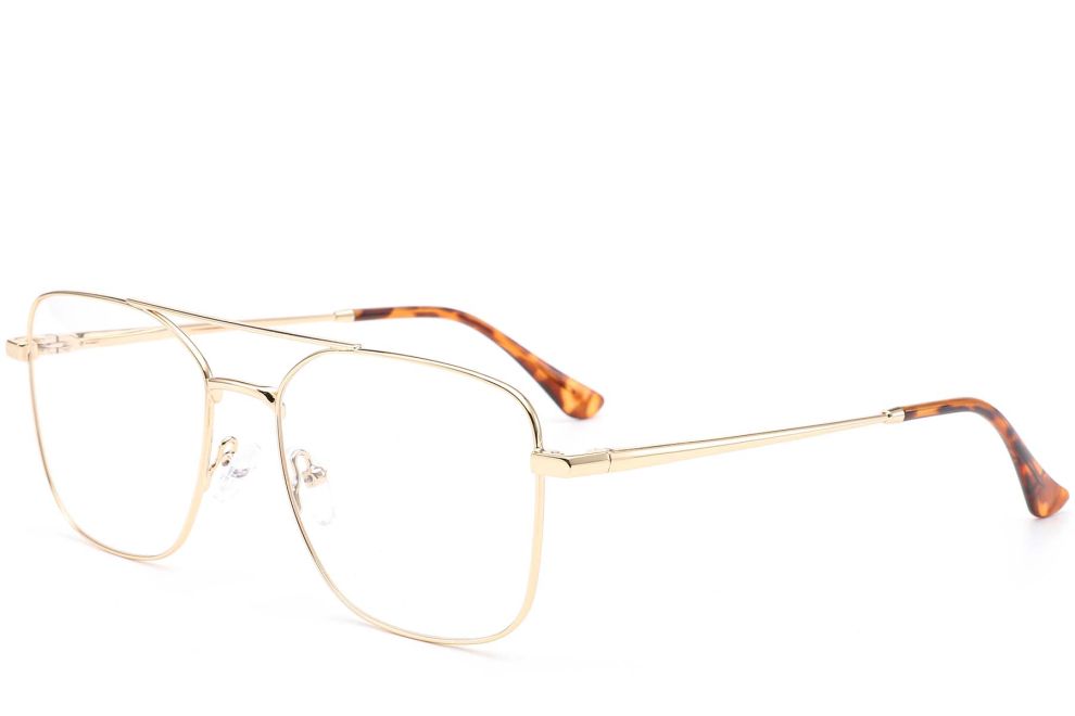 Gafas de aviador de metal dorado #BS0420-0299