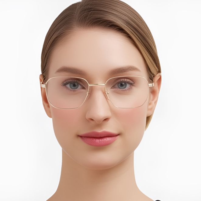 Geometric Golden Metal Glasses #BS0420-0312