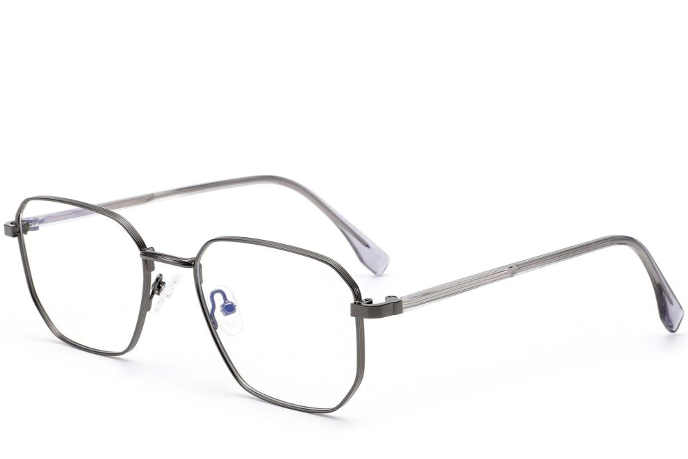 Geometric Silver Metal Glasses #BS0420-0313