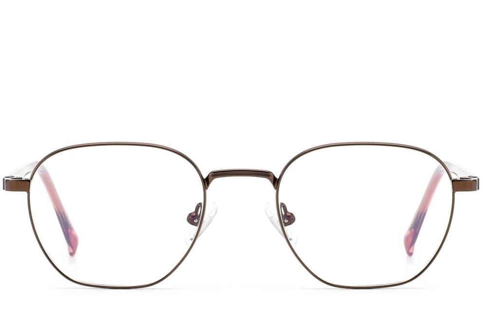 Rectangular Copper Metal Glasses #BS0420-0317