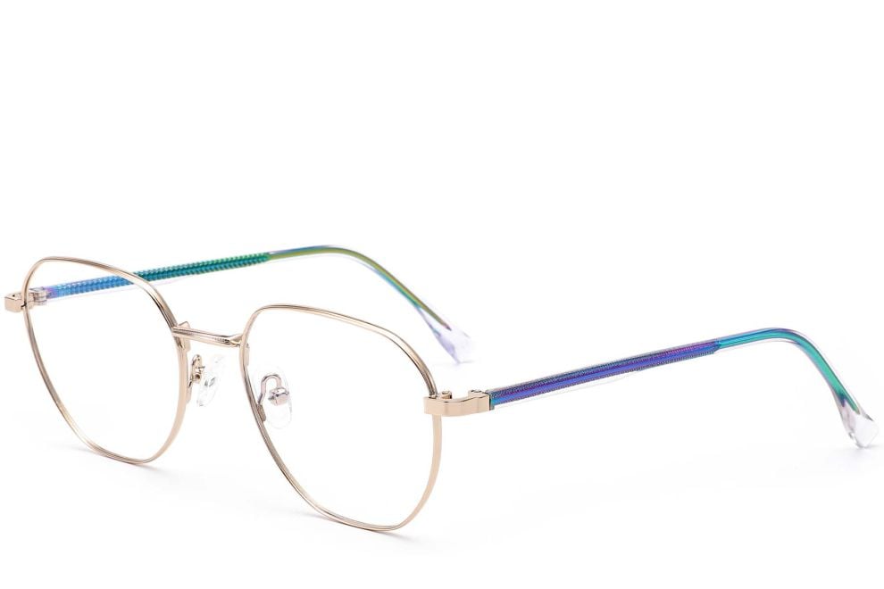 Geometric Golden Metal Glasses #BS0420-0323