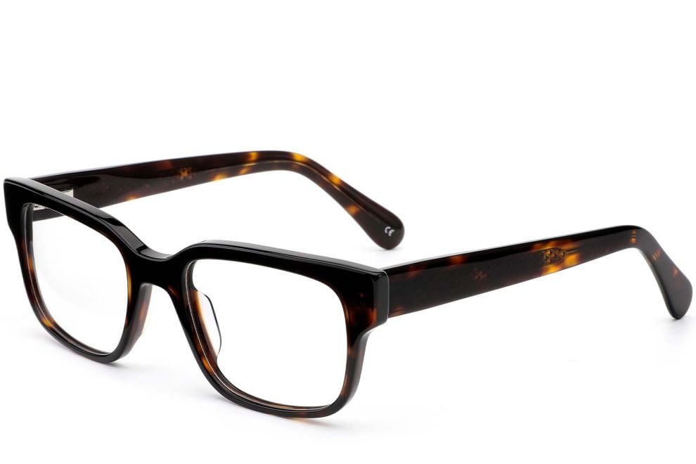 Rectangular Brown Acetate Glasses #BS0420-0347