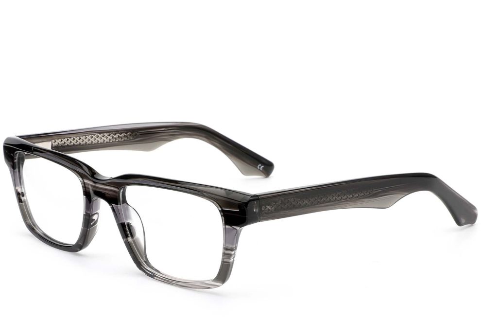 Lunettes rectangulaires en acétate gris #BS0420-0359