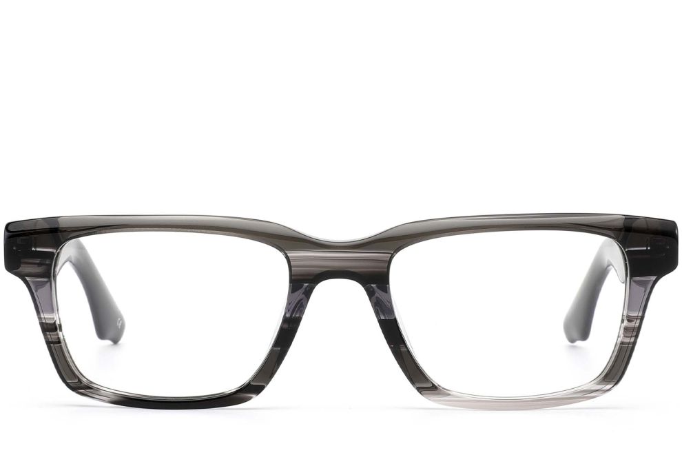 Lunettes rectangulaires en acétate gris #BS0420-0359