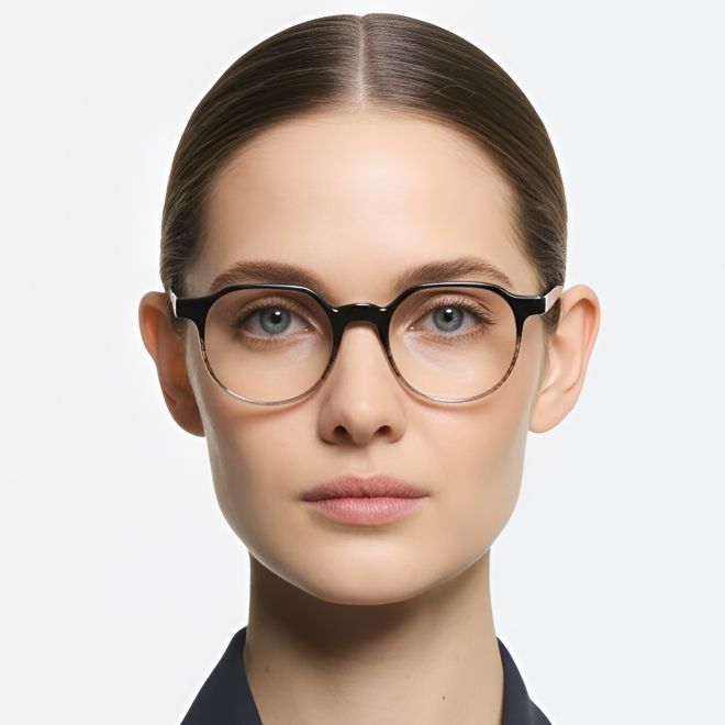 Runde graue Acetatbrille #BS0420-0369