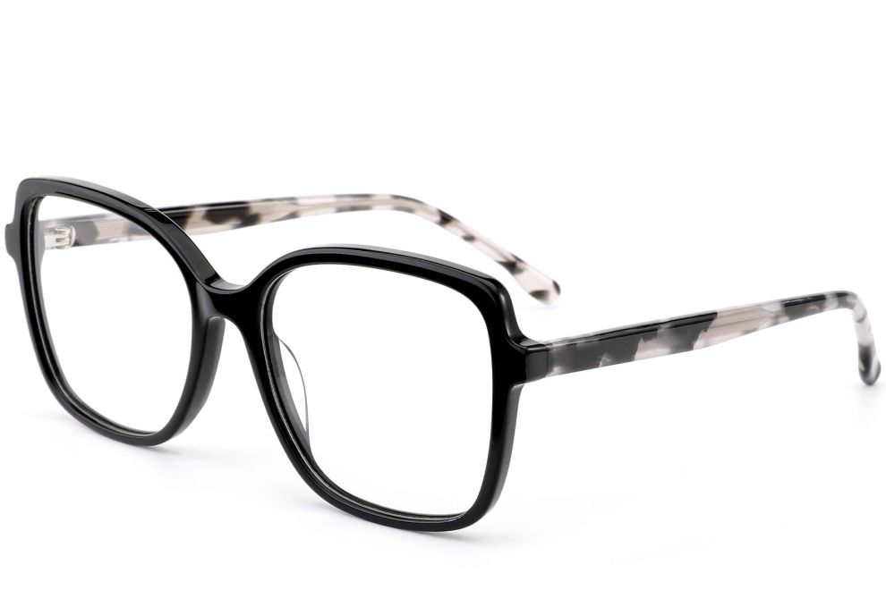 Butterfly Black Acetate Glasses #BS0420-0375