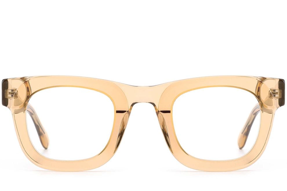 Rectangular Brown Acetate Glasses #BS0420-0382