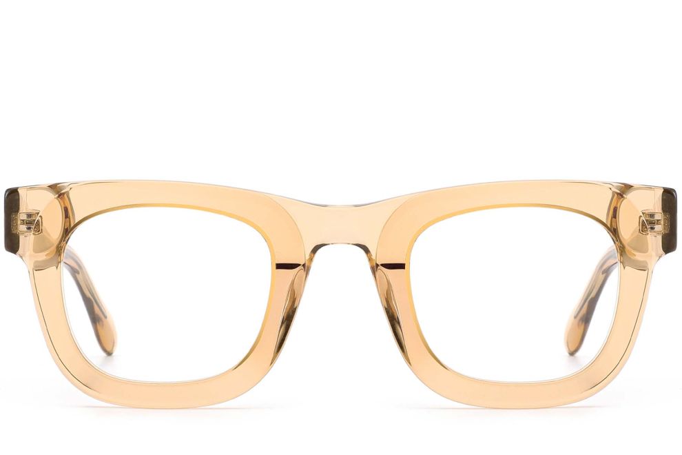 Rechteckige braune Acetatbrille #BS0420-0382
