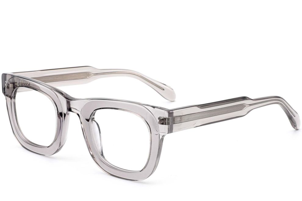 Rechteckige transparente Acetatbrille #BS0420-0384