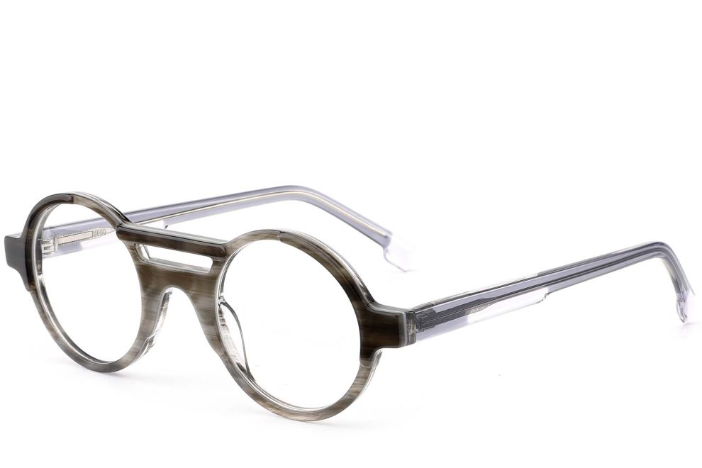 Gafas de acetato gris aviador #BS0420-0386
