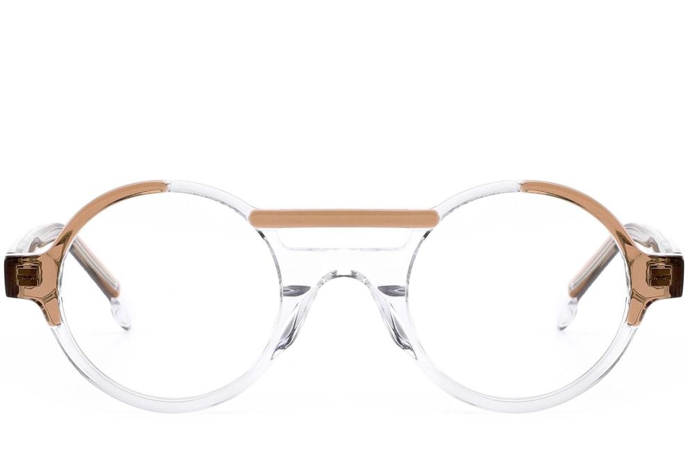 Aviator Brown Acetate Glasses #BS0420-0388