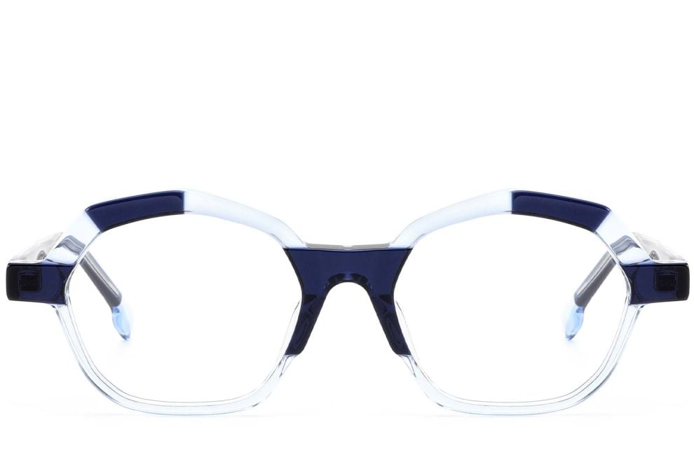Geometric Blue Acetate Glasses #BS0420-0395