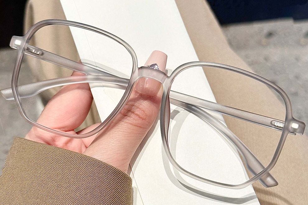 Geometric Grey TR90 Glasses #BS0423-0021