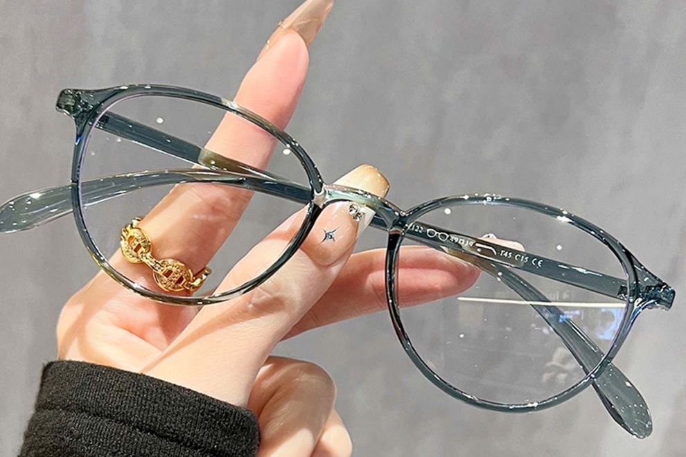 Oval Blue TR90 Glasses #BS0423-0029