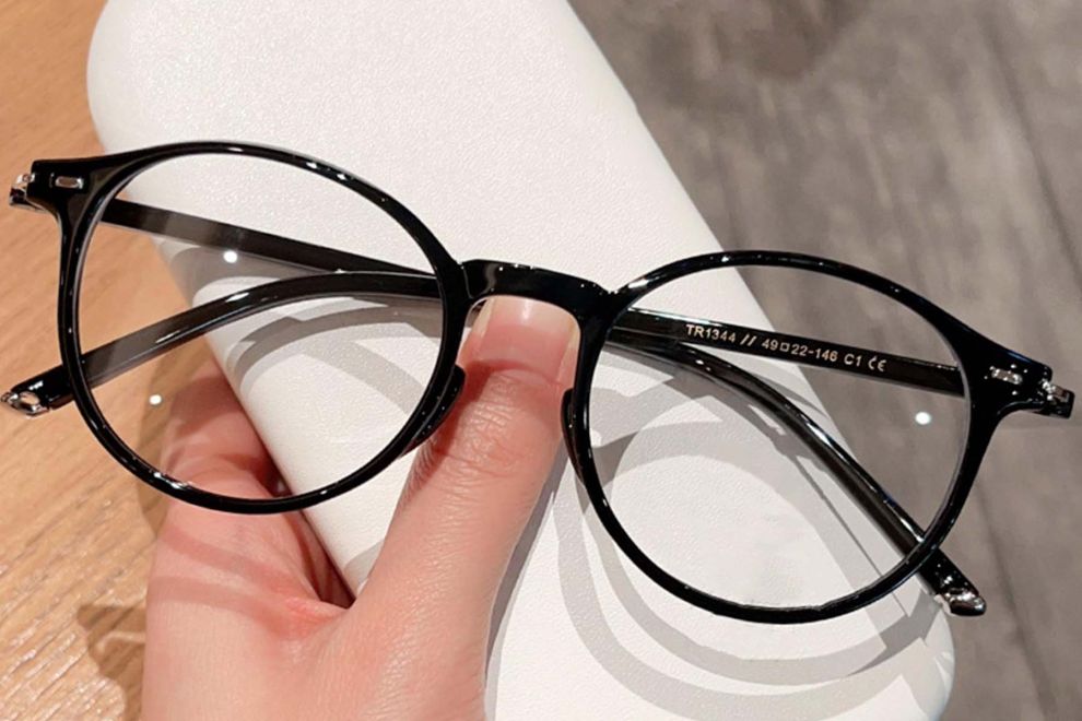 Gafas ovaladas negras TR90 #BS0423-0030