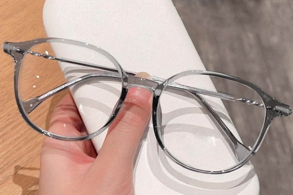 Geometric Grey TR90 Glasses #BS0423-0084