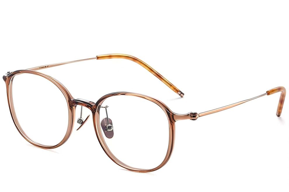 Oval Brown TR90 Glasses #BS0423-0111
