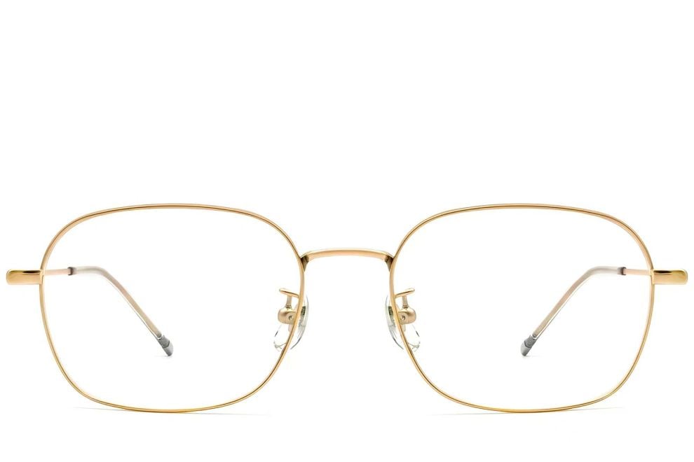 Geometric Golden Titanium Glasses #BS0423-0115