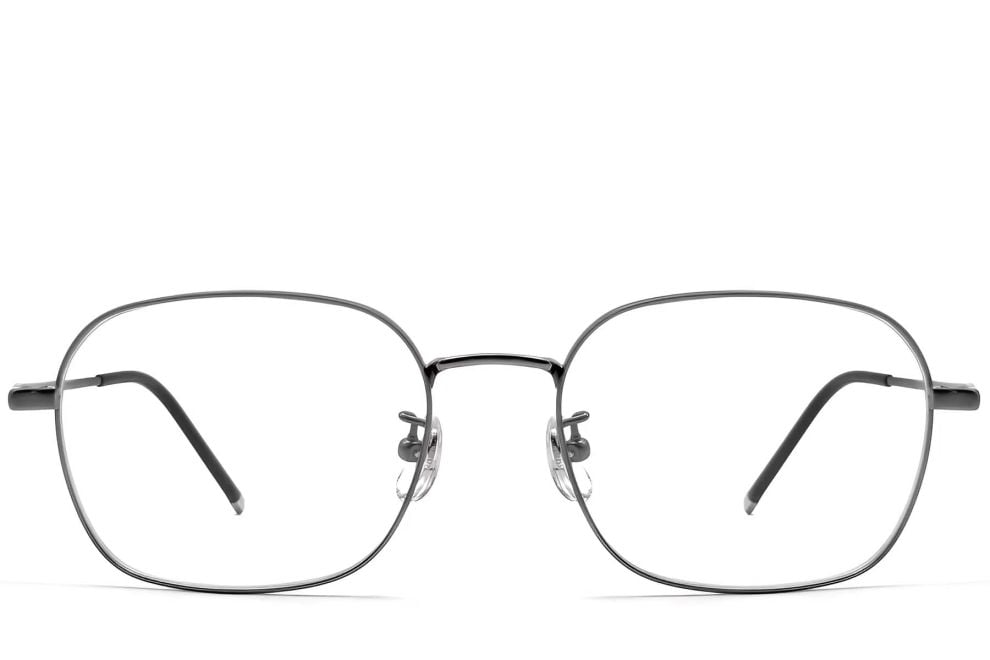 Geometric Grey Titanium Glasses #BS0423-0117