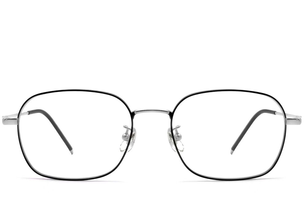 Geometric Black Titanium Glasses #BS0423-0118