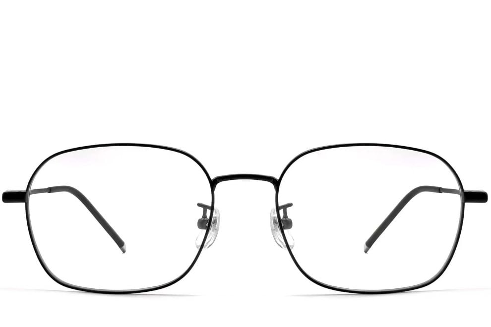 Geometric Black Titanium Glasses #BS0423-0119