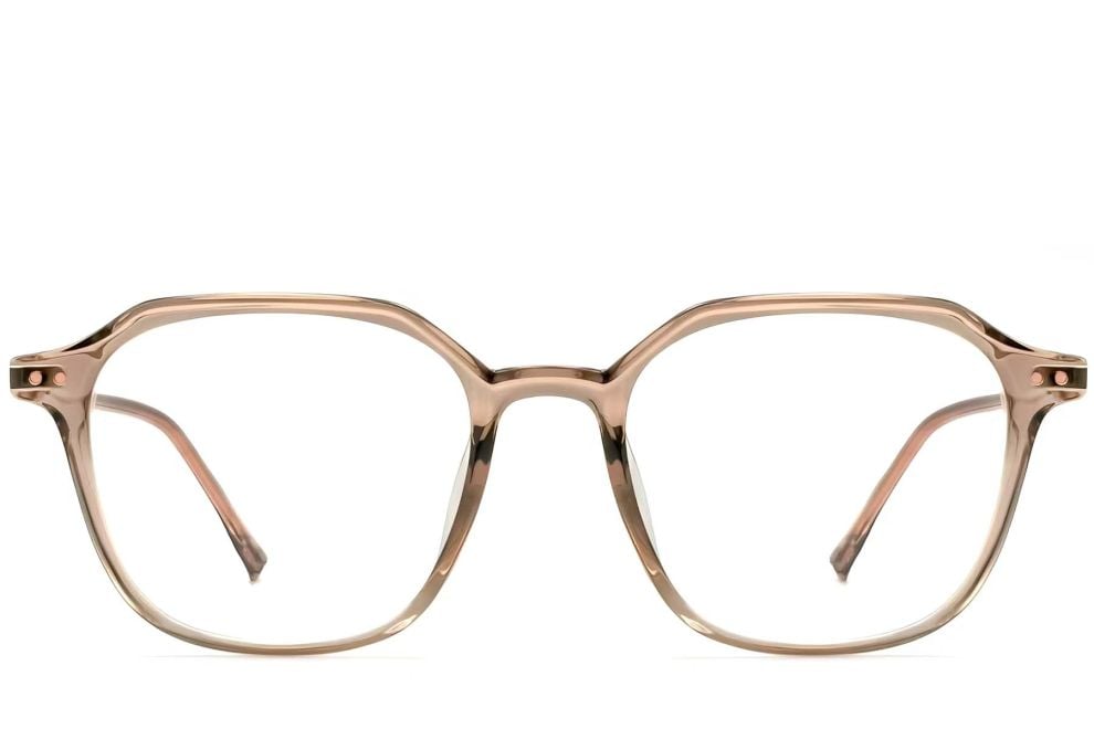 Geometric Brown TR90 Glasses #BS0423-0133