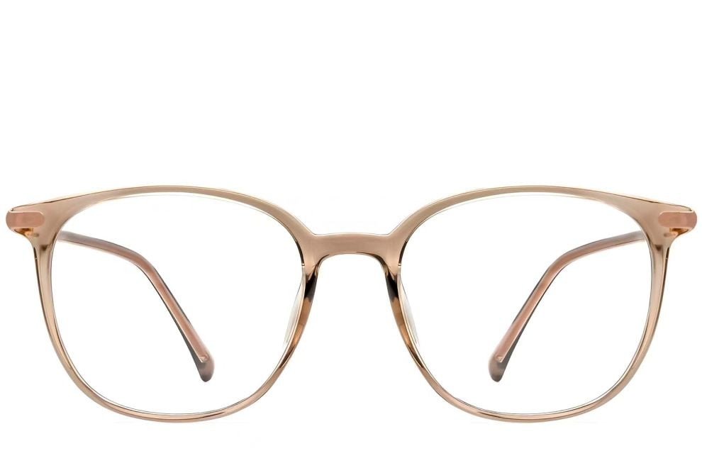 Lunettes ovales marron TR90 #BS0423-0140