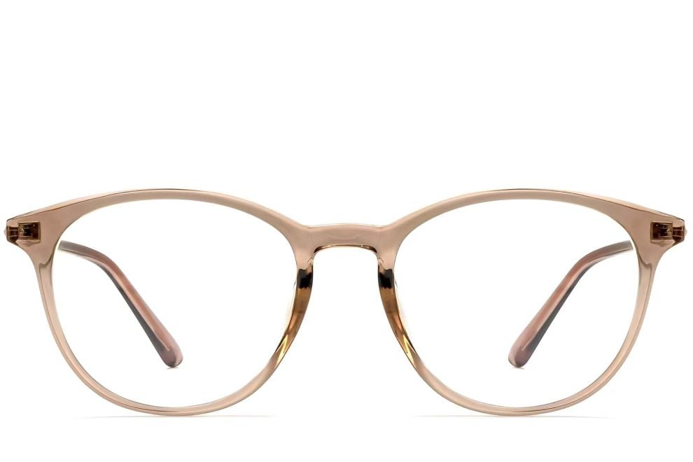 Lunettes ovales marron TR90 #BS0423-0171
