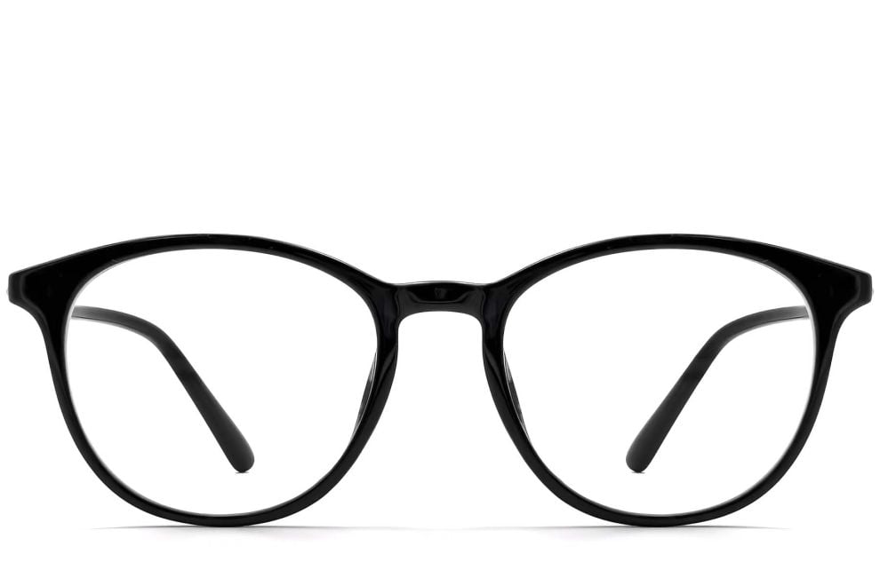 Lunettes ovales noires TR90 #BS0423-0174