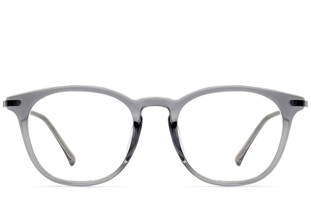 Lunettes ovales grises TR90 #BS0423-0179